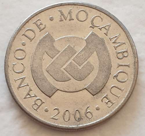 2006 - 2 METICAIS - MOCAMBIQUE - MOZAMBIQUE - COELACANTH FISH - (Nickel Plated Steel)